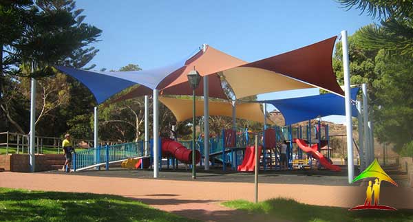 shade sails in play are for kids